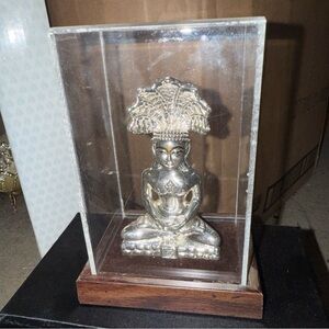 CaratCafe Jain God Parshwanath Idol Pure Silver 999 Statue W/ Box